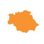 image minimaliste orange de région de france